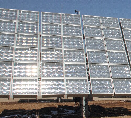 Solar photovoltaic condenser Fresnel lens series